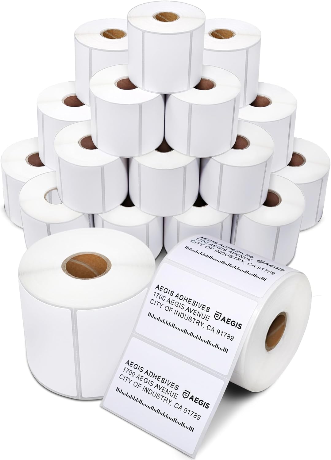 3" X 2" Direct Thermal Labels (14000 Count, 20 Rolls) - Perforated by Aegis Adhesives