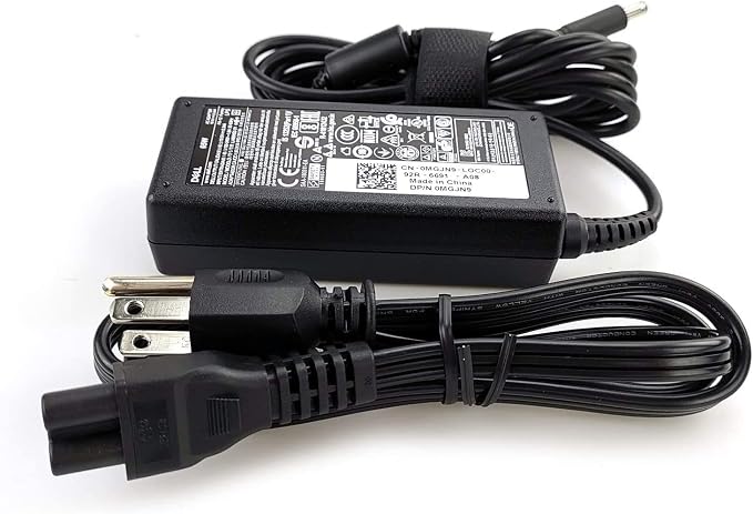 Dell Inspiron Laptop Charger Genuine 65W watt 4.5mm tip AC Power Adapter for Inspiron 13 14 15 3000 5000 7000 Series 5558 5755 3147 7348-2in1 5555 5559 0G6j41 0MGJN with Power Cord - Image 4