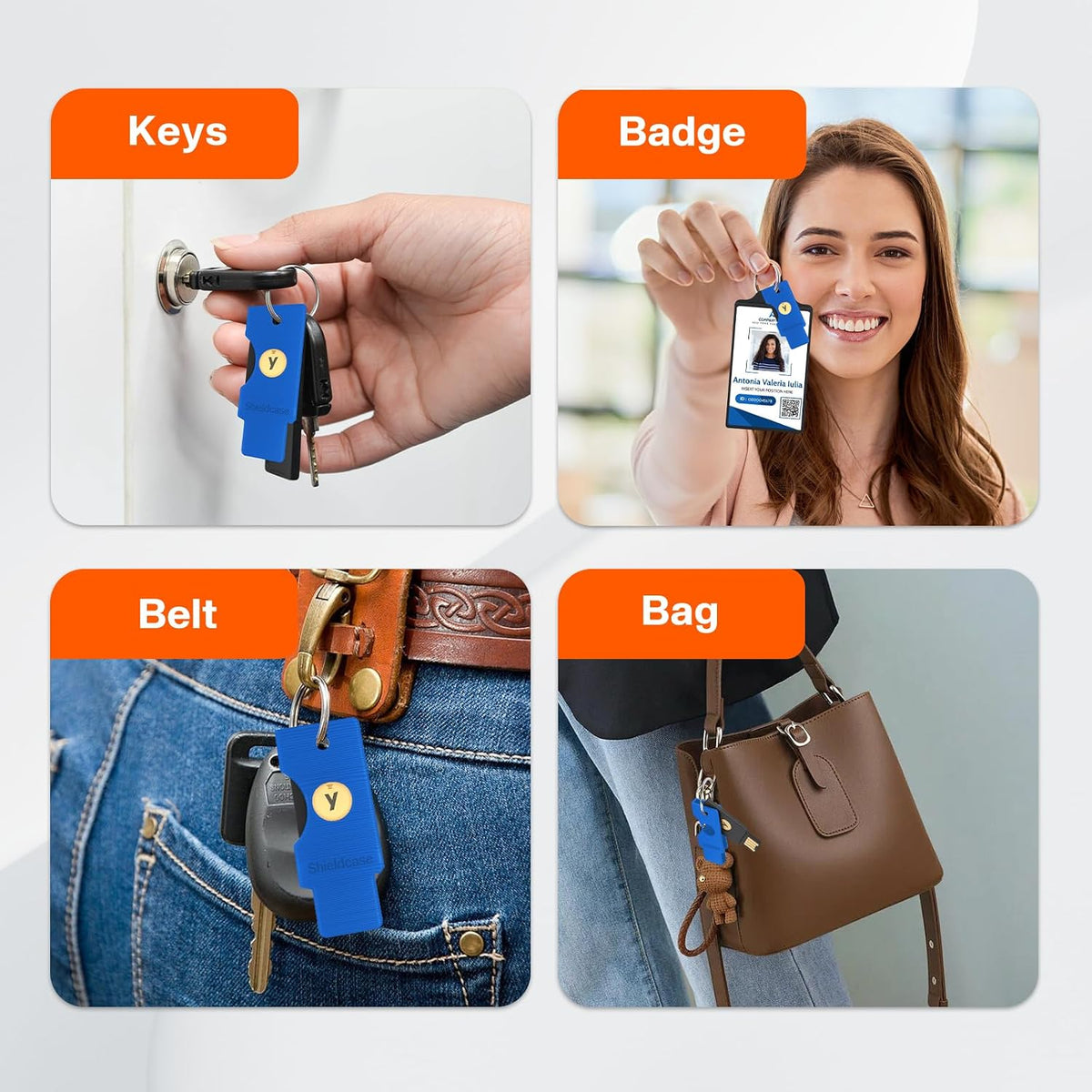 Protective Case for Yubikey 5 NFC, Blue - Image 6