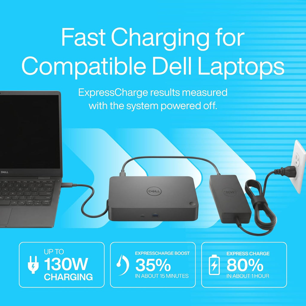 Dell WD19S Docking Station Dual Monitor - 180W USB-C, HDMI + DisplayPort | Features mini-DisplayPort, 2x USB-C & 3x USB-A 3.0 for full expansion (Renewed) - Image 5