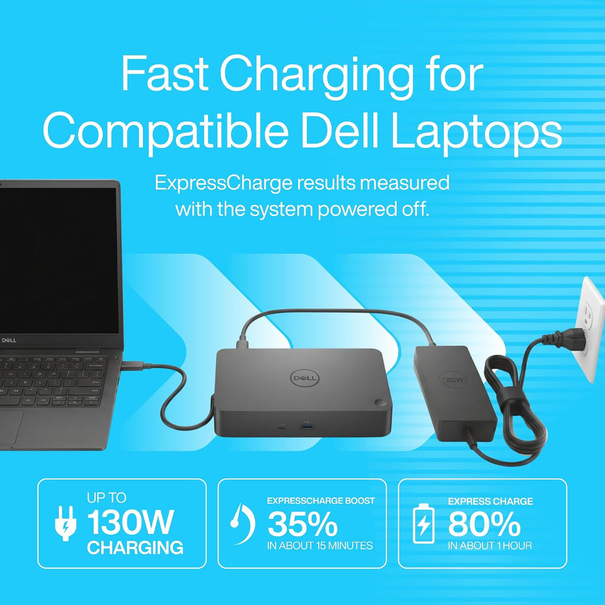 Dell WD19S Docking Station Dual Monitor - 180W USB-C, HDMI + DisplayPort | Features mini-DisplayPort, 2x USB-C & 3x USB-A 3.0 for full expansion (Renewed) - Image 5