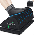 TALSTILA Foot Rest for Under Desk at Work, Foot Rest with Warm Plush Feet Pocket, Ergonomic Adjustable Memory Foam Footrest for Office Chair, Foot Stool for Office - Back & Leg Pain Relief by TALSTILA