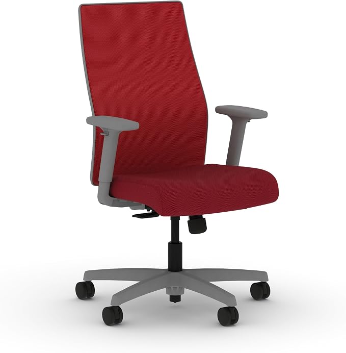 HON Ignition 2.0 Ergonomic Office Chair, Lumbar Support, Bullseye | Ergonomic office desk chair with lumbar support, adjustable arms, office decor, workstation comfort for focused productivity by HON