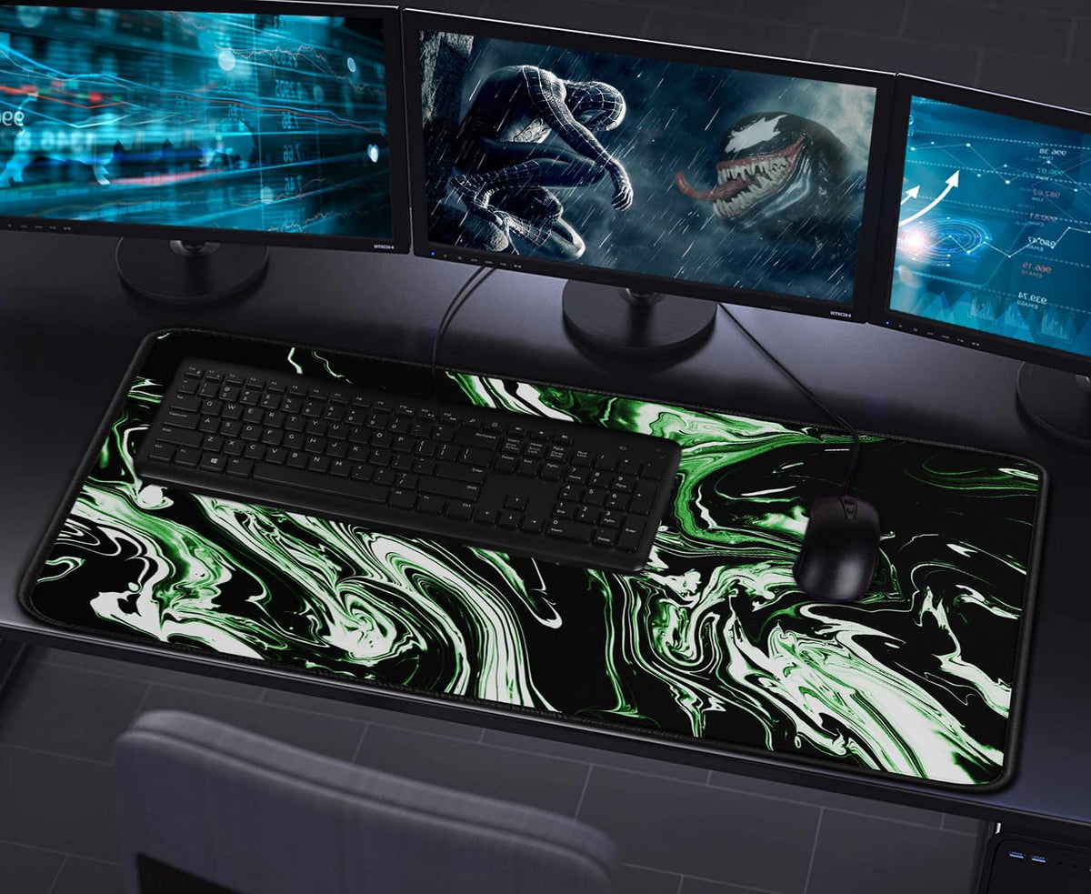 Large Extended Mouse Pad with Stitched Edges, Non-Slip Natural Rubber Base - Image 7