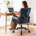 Office Chair - Ergonomic Breathable Mesh Desk Chair with Adjustable Lumbar Support and Flip-up Armrests - Executive High Back Rolling Swivel Comfortable Computer Gaming Chair for Home Office by AreShark