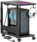 Computer Tower Stand Height-Adjustable PC Stand with Charging Station by Smoproper