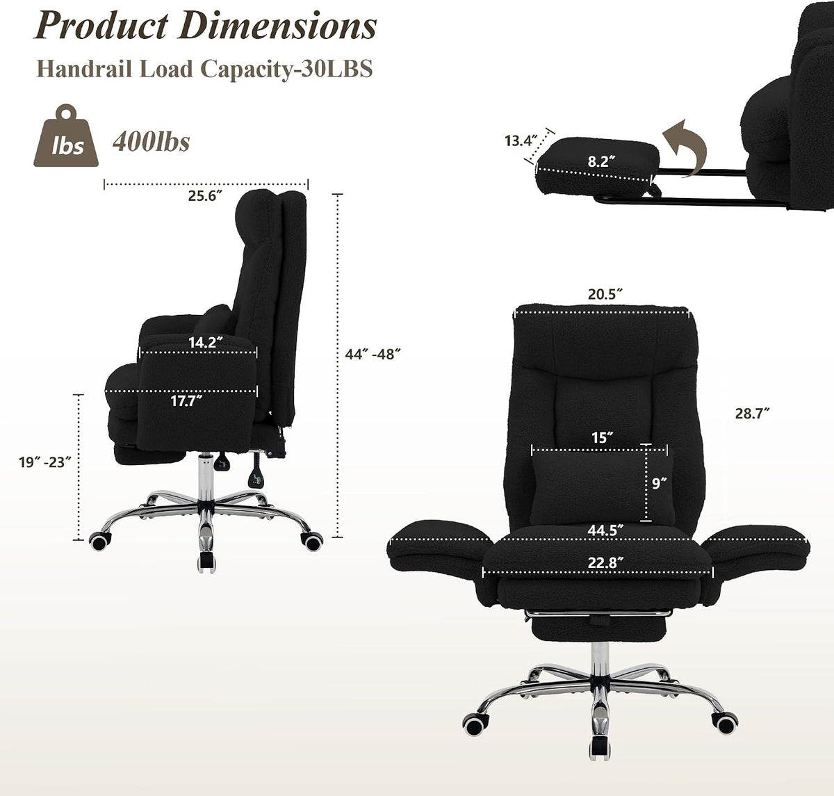 Criss Cross Office Chair, Flip Armrests For Pets & Cross Legged Sitting - Image 2