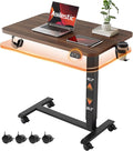 Agilestic 26*16 Inch Height Adjustable Electric Standing Desk, Dark Walnut | Sit Stand Up Computer Desk, with Wheels, Memory Presets, Stable Steel Frame, 88 lbs, Home Office, Studying by Agilestic