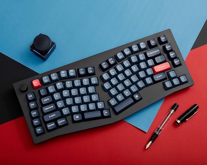 Keychron V10 Max Alice Layout Wireless Mechanical Keyboard, 75% QMK/VIA Custom Keyboard with Knob, 2.4GHz/Bluetooth/Wired, Hot-Swappable RGB, Gasket Mount for Mac Windows Linux - Image 3