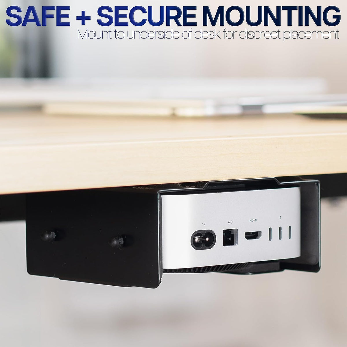 VIVO Black Behind Monitor VESA Mount Designed for Mac mini, MOUNT-MINI24 - Image 8