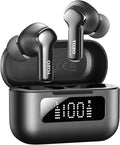 TOZO Hybrid Active Noise Cancelling in Ear Wireless Earbuds, 68H Playtime | 6 Mics AI Clear Calls, LED Display, 32 Preset EQs App, Bluetooth 5.3 Headphones, IPX8 Waterproof, Comfort Fit Ear Buds Black by TOZO