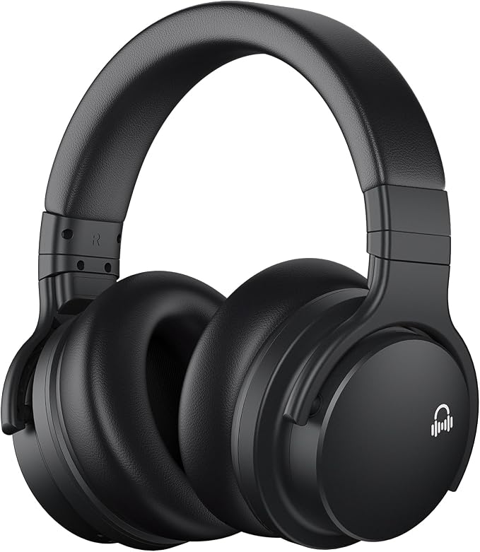 MOVSSOU Million Sold Classic E7 Active Noise Cancelling Headphones | Upgraded HD Sound, Wireless Bluetooth Headphones Over The Ear Unequaled Comfort, Vivid Deep Bass, for Home Office Travel Gift by MOVSSOU