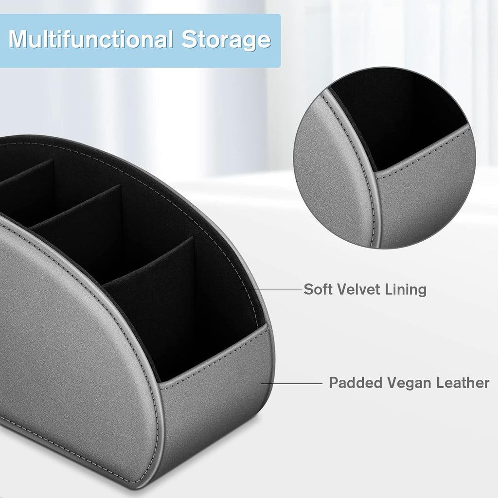 FINTIE Remote Control Holder with 13 Compartments Vegan Leather - Image 5