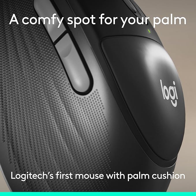Logitech Signature Comfort Plus MK880 Wireless Keyboard and Mouse- Graphite | Full-size, palm rest, silent clicks, Bluetooth connectivity, compatible with Windows and macOS - Image 5