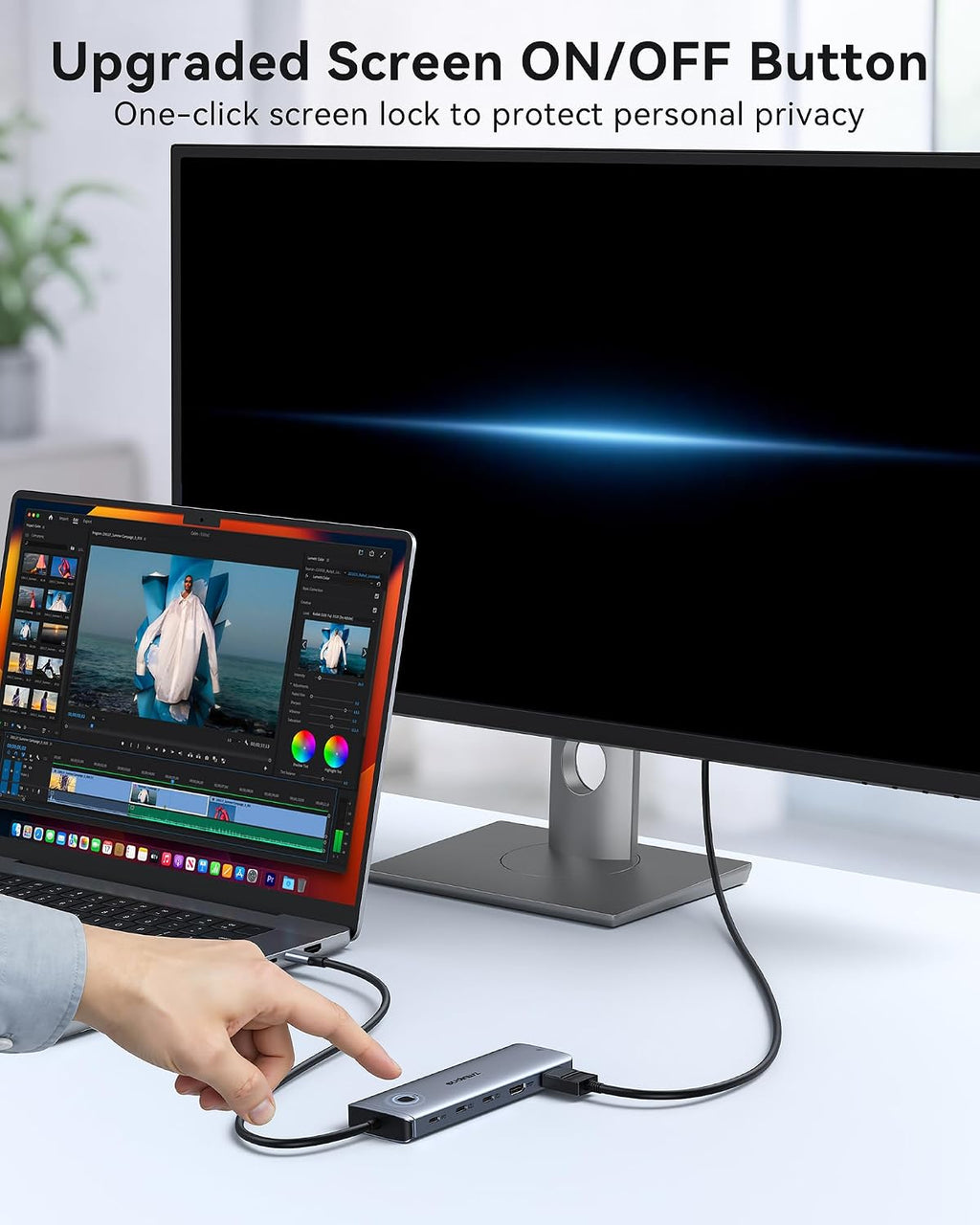 USB C Docking Station Dual Monitor 2 HDMI Adapter for Dell/HP Laptop - Image 7