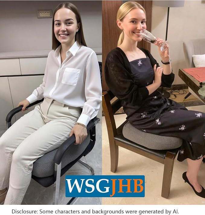 Adult Booster Seat Cushion, Car Seat Cushions for Short People/Thick Office Chair Booster Seat Increase Field ​of View, for Trucks, Car, Office Chair, Home, Wheelchair,Angle Lift Seat Cushion (Grey) - Image 7