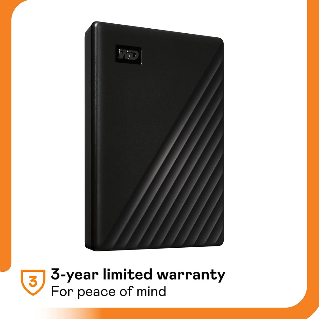 WD 6TB My Passport, Portable External Hard Drive, Black, Backup Software with Defense Against ransomware, and Password Protection, USB 3.1/USB 3.0 Compatible - WDBR9S0060BBK-WESN - Image 7
