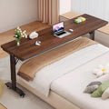70.8" Overbed Table with Wheels for Full Beds, Height Adjustable by Quvex