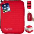 ATEPA Inflatable Seat Cushion | 2" & 2.5" Foam Core Seat Pad, Self Inflating, Compact, Stadium, Airplane, Travel, Camping, Hiking, Sports events by ATEPA