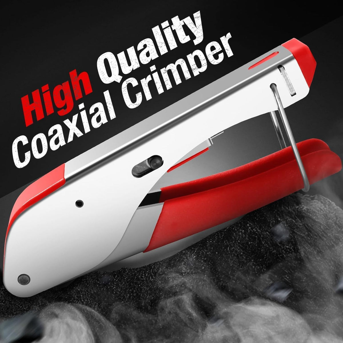 Coaxial Cable Crimper for RG59, RG6, 3-in-1 Coax Cable Repair Kit with Wire Stripper Adjustable for RG59, RG11, RG7, F-Type RG6 Connector for Satellite TV, Home Theater and Network Cabling (19) - Image 7