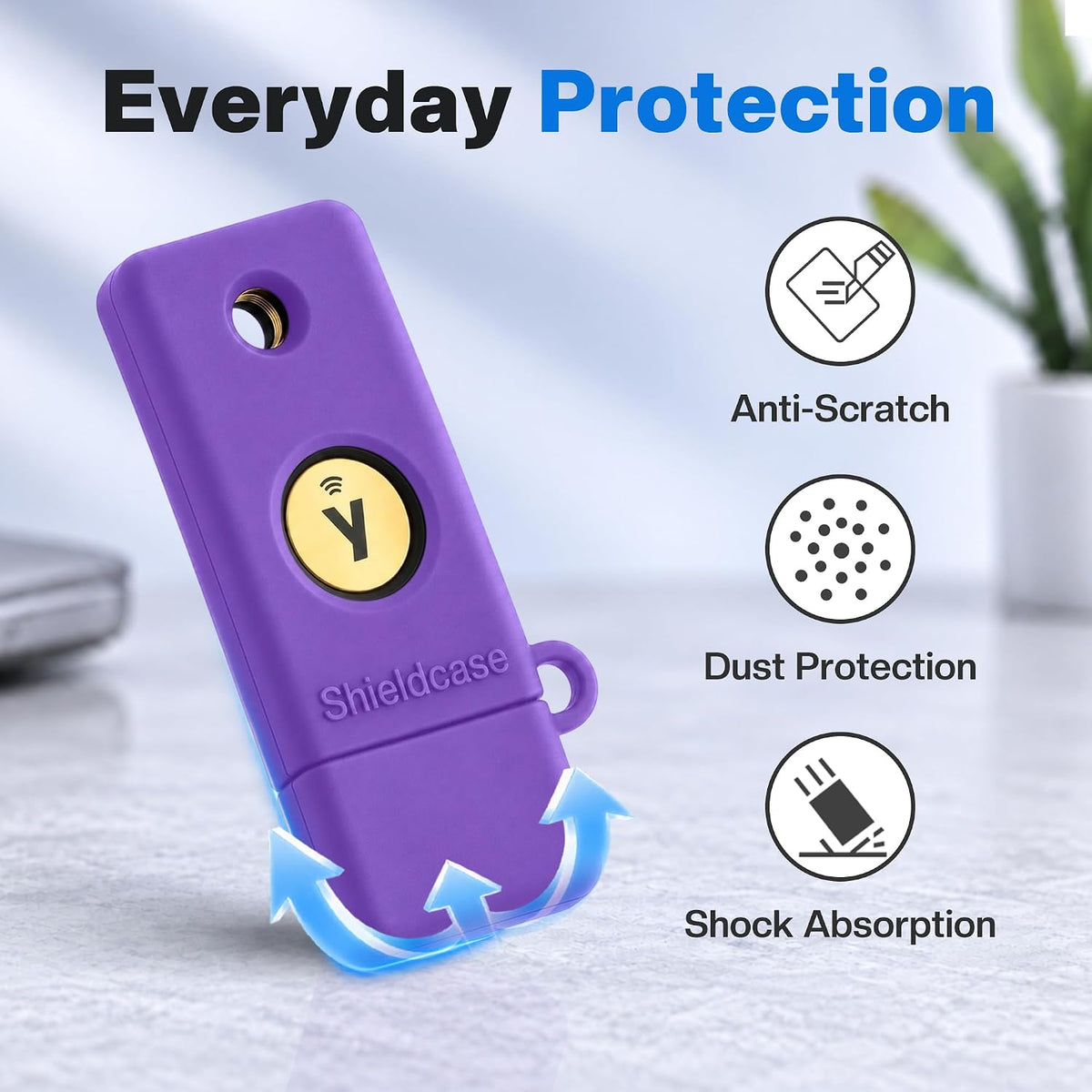 Silicone Case for YubiKey 5C NFC, Purple - Image 4