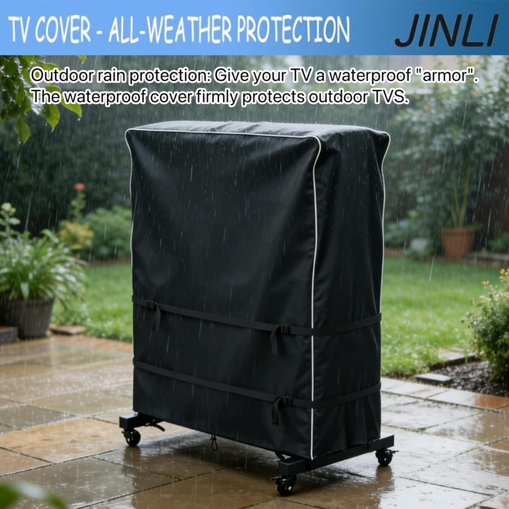 JINLI 55-60 Inch Weatherproof Oxford TV Trolley Cover for Rolling Stand - Image 7