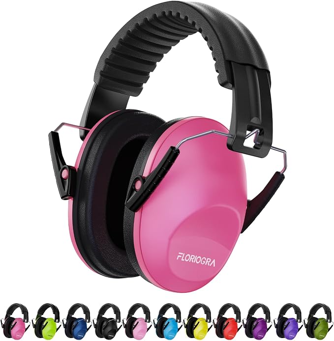 Floriogra Noise Cancelling Headphones for Kids/Toddler 28dB SNR Ear Muffs | Kids Ear Protection Noise Reduction Earmuffs for Children, Hearing Protection for Monster Jam, Concerts, Fireworks, Autism by Floriogra