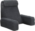 24" XXL Back Pillow for Bed Sitting Up with Armrests & Big Pockets by ENITYA