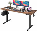 Monomi Electric Standing Desk 63"x28" Height Adjustable Sit Stand Desk | Ergonomic Home Office Computer Gaming Desk with Memory Preset Controller and Anti-Collision,Rustic Brown by MONOMI