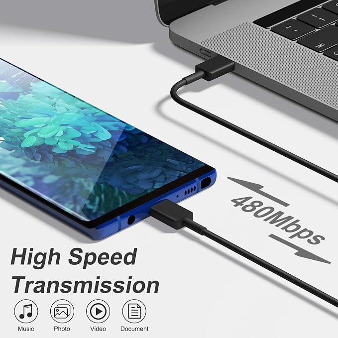 USB C Charger Type C Charger Fast Charging Long 10FT 45W Samsung Charger | for iPhone Air/17/17 Plus/17 Pro/17 Pro Max/16/16 Plus/16 Pro/16 Pro Max/15 Pro Max/iPad Pros/Samsung Galaxy S26/S25,Android - Image 4