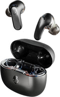 Skullcandy Rail ANC Active Noise Cancelling Wireless Earbuds - True Black | In-Ear, Bluetooth Headphones, Noise Cancellation, 38 Hours Battery, Microphone for iPhone Android, Customizable Sound by Skullcandy