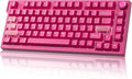 YUNZII RT75 PRO Dual 8K Wireless Gaming Keyboard (Pink,Red Switch) | Hall Effect Magnetic Switches & 128KHz Scan Rate,BT/USB-C/2.4G, RGB, Hot-Swappable, CustomizableTGL/SOCD/DKS/MT for Gamers by YUNZIIMECHANICALKEYBOARD