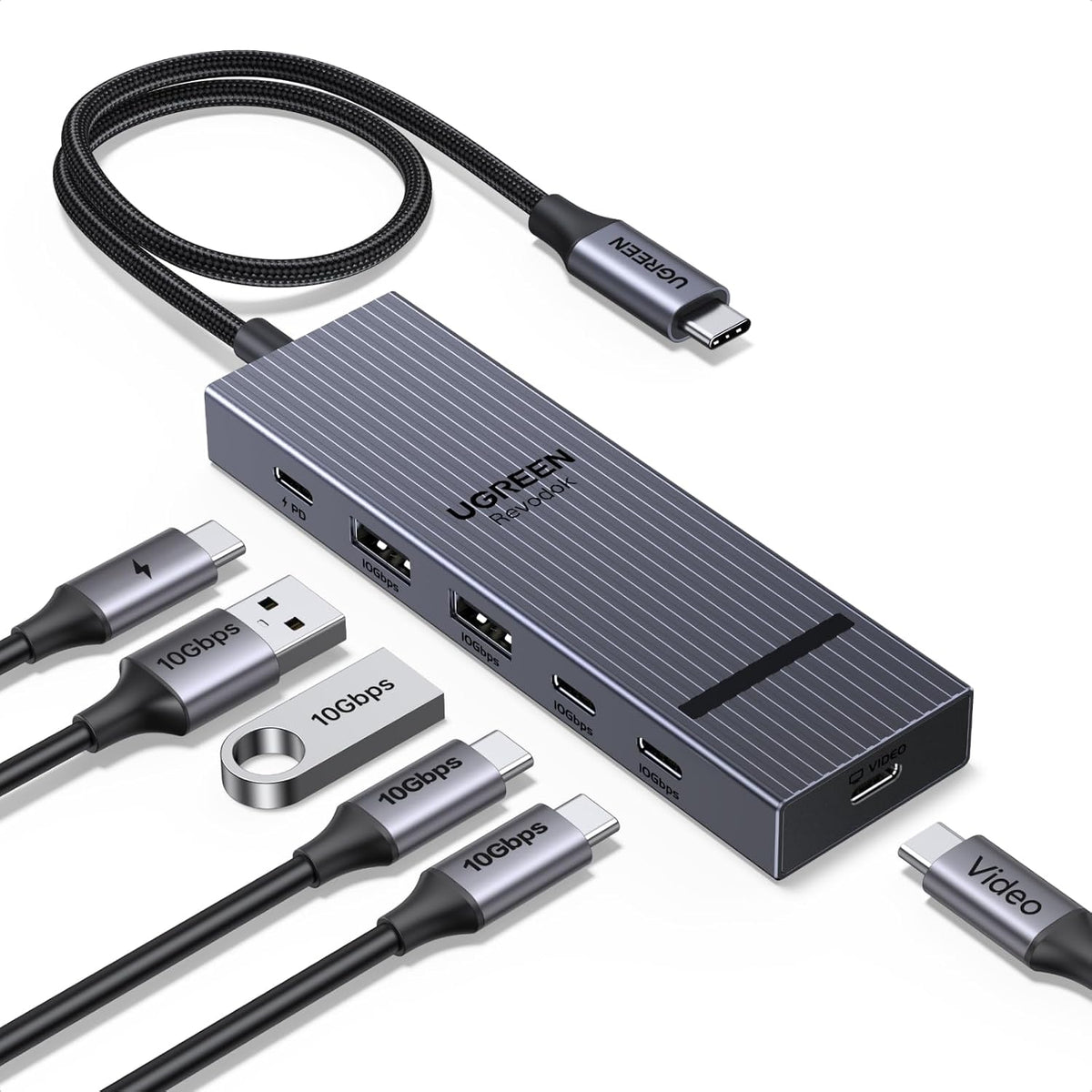 UGREEN Revodok USB-C Hub 4K@60Hz Video Adapter by UGREEN