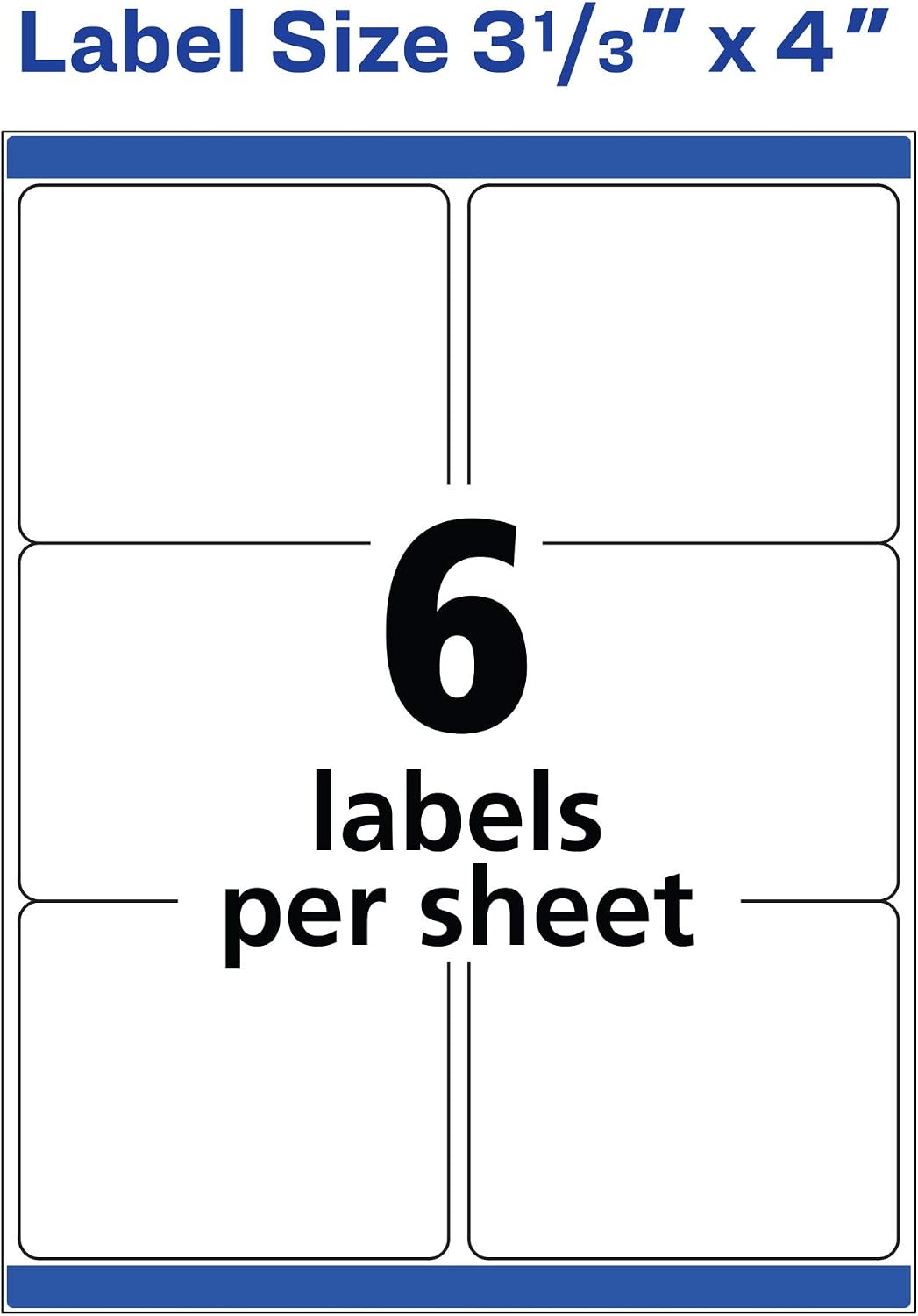 Avery Shipping Address Labels,Laser Printers,150 Labels, 3-1/3x4, Permanent Adhesive, TrueBlock,5 Packs (5264) - Image 6