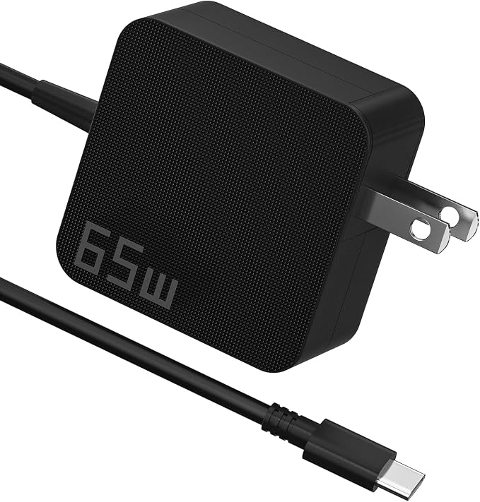 65W USB C Laptop Charger, Universal Fast Charging Power Adapter - Compact Type C Charger Block for MacBook, Dell, HP, Travel, Home & Office Use by Unknown