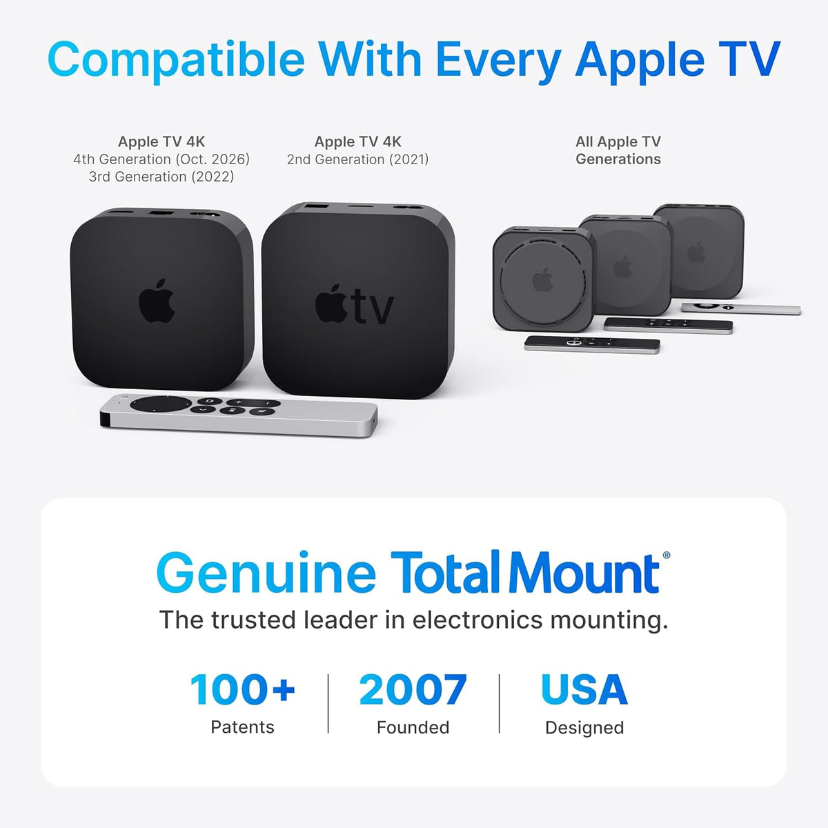 TotalMount for Apple TV – Fits All Models, Heat Management, Premium Quality - Image 3