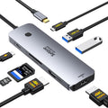 Selore USB C Docking Station Dual HDMI Monitor, USB C to Dual HDMI Adapter with 4K@60Hz HDMI, 100W PD, SD/TF, USB A&C 3.0 Ports, Laptop Docking Station for Dell XPS/HP/Lenovo/Surface/Yoga etc by Selore&S-Global