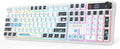 Redragon K526 PRO Wireless RGB Membrane Gaming Keyboard, LED Screen & Knob | See Battery, Mode & Time at a Glance, 0-Delay Tri-Mode, One-Touch Backlit & Media Adjust, 26-Key Anti-Ghost for Combo-Strike by REDRAGON