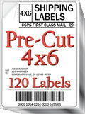 JETZAP Pre-Cut 4x6 Shipping Labels | Work on Most Inkjet and Laser Printers | Just Load & Print | USPS UPS FedEx for Home Printers | 120 Pack by JETZAP