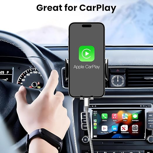 KYEHD USB C to USB C Cable 10ft 3 Pack 60W Fast Charging Long Charger Cord | 3 Pack 10ft 60W Fast Charging USB C to USB C Cable, Type C Charger Cord for iPhone 17/16/15 iPad MacBook CarPlay - Grey White - Image 5