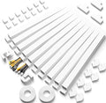 Delamu Cable Hider, 315in Cord Covers for 3-4 Wires on Wall, Large TV Cord Hider Wall, Paintable Wire Hiders Wire Covers for TV Cords on Wall, Easy Mount Cable Cover Raceway Kit, W1.18 H0.6in, White by DELAMU