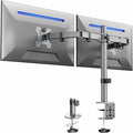 VIVO Dual Monitor Desk Mount, Heavy Duty Fully Adjustable Steel Stand, Holds 2 Computer Screens up to 30 inches and Max 22lbs Each, Gray Color, STAND-V002-GY by Unknown