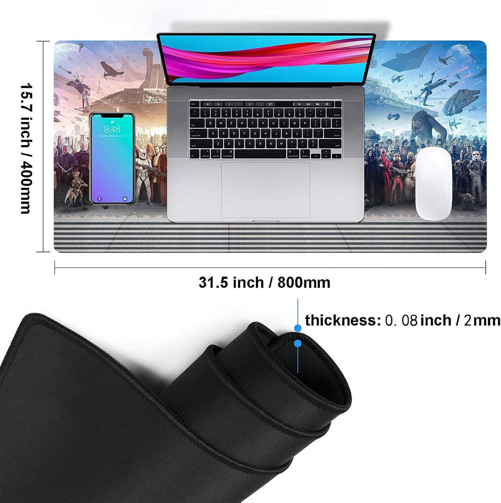 XXL Large Gaming Mouse Pad The Chosen One Custom Desk Pad,Mousepad with Anti-Slip Rubber Base,Stitched Frame Mouse Mat,Portable Desk Mat for Computer Keyboard Mice Laptop & PC,31.5X15.7 Inch - Image 5