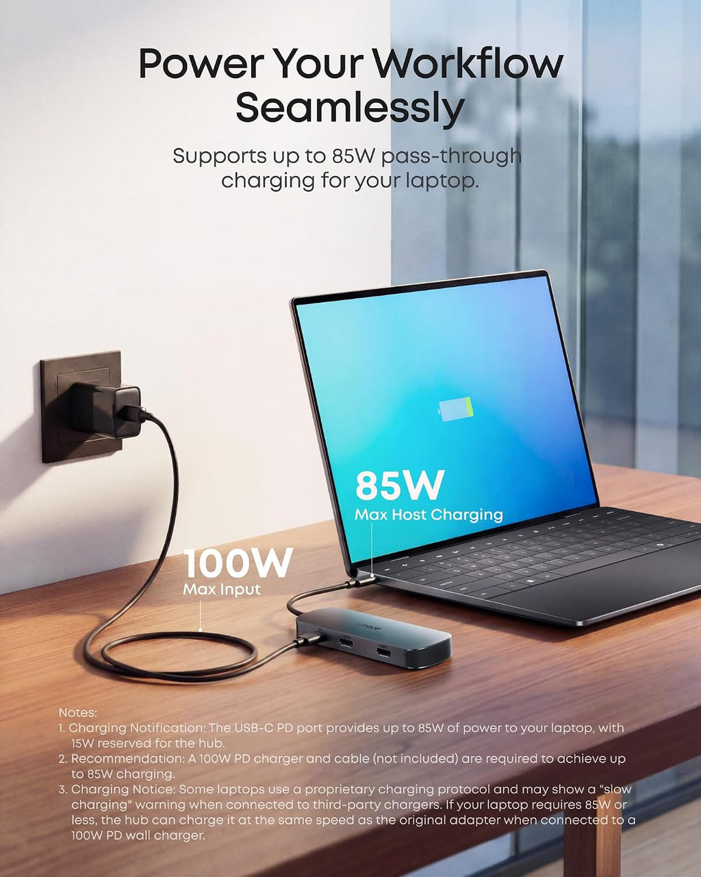 Anker Nano Laptop Docking Station Dual Monitor,8-in-1 USB C Hub for Windows - Image 7