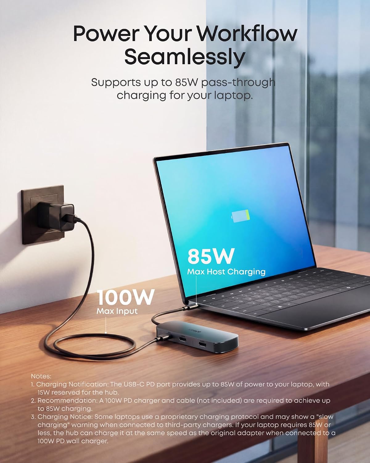 Anker Nano Laptop Docking Station Dual Monitor,8-in-1 USB C Hub for Windows - Image 7
