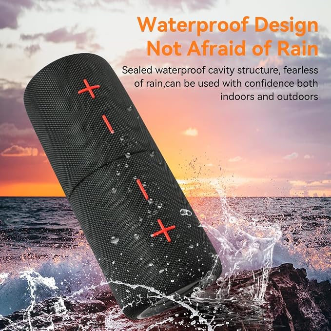 2 in 1 Magnetic Dual Splittable Bluetooth Speaker, 40W Portable Wireless Speakers with Deep Bass, IPX6 Waterproof, Bluetooth 5.3, 24H Playtime, 360° Stereo Sound for Home, Outdoor, Party, Travel - Image 6