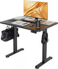 Claiks Electric Height Adjustable Standing Desk, 32x19 Inch, Black | Smooth Height Adjustment, 3 Memory Presets, Cable management hub & hook, Stable Steel Frame, 156 lbs Capacity, Easy Assembly by CLAIKS