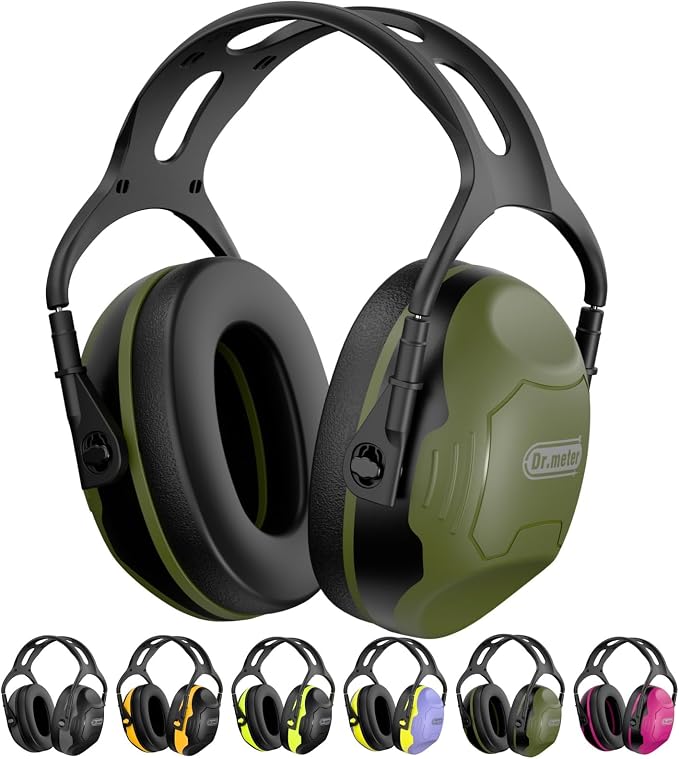 Dr.meter Ear Protection Ear Muffs, Noise Cancelling Headphones for Adults | 34dB Noise Reduction Earmuffs for Kids Autism Sensory, Hearing Protection in Range, Mowing, Work, Concerts Monster Jam C06 by Drmeter