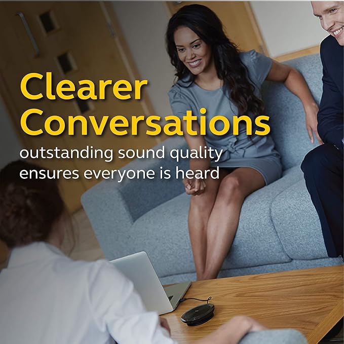 Jabra Speak 510 UC Portable USB & Bluetooth Speakerphone – Easy Setup, Portable Speaker for Holding Meetings Anywhere with Outstanding Sound Quality (510 7510-209) - Image 3