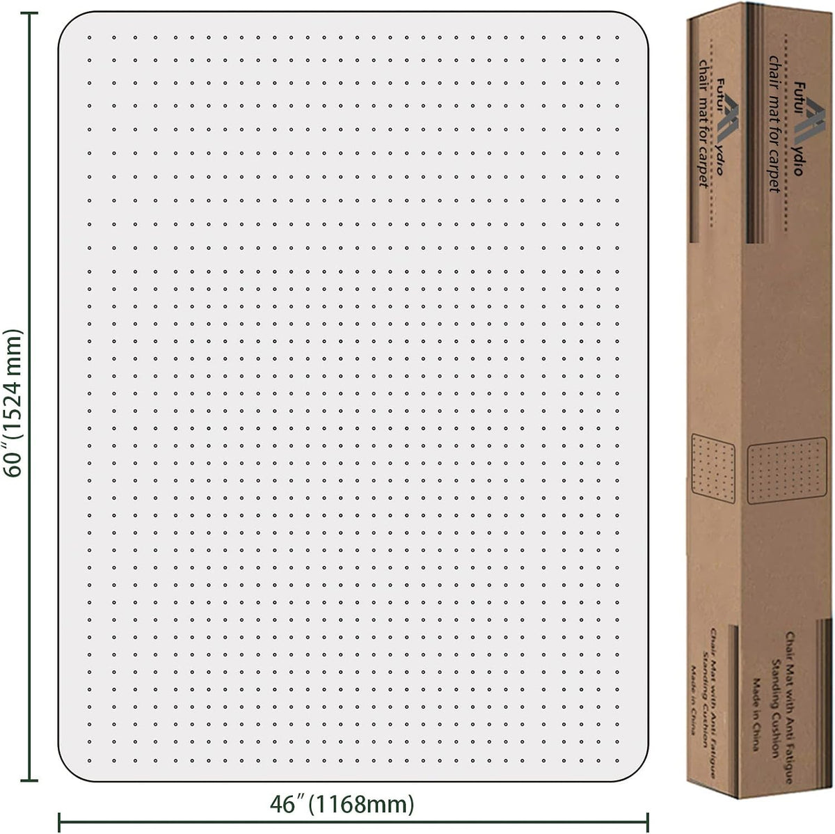 FuturHydro Office Chair Mat for Carpet, 46" x 60" Clear Office Home Floor Protector Mat, Transparent Mats for Office, Home and Gaming Floors (Rectangle) - Image 6